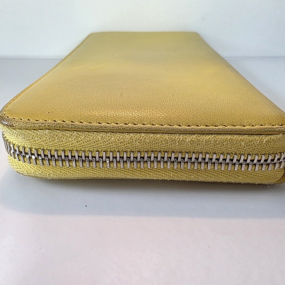 SOLD Chanel CC Zip Wallet – Yellow - Picture 3 of 8